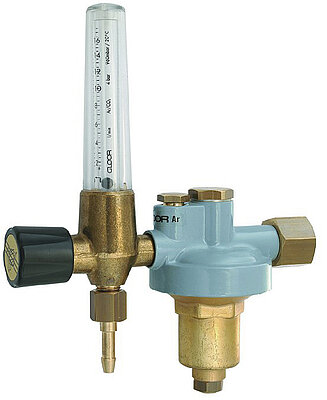 Lagedrukregelaar met debietmeter tot 3 l/min, 16 lts/min of 32 lts/min
