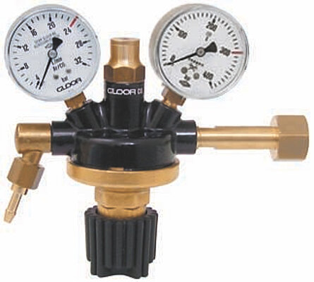 Standaard reduceerventiel inlaatdruk 200 bar met dynamische manometer tot 24 l/min